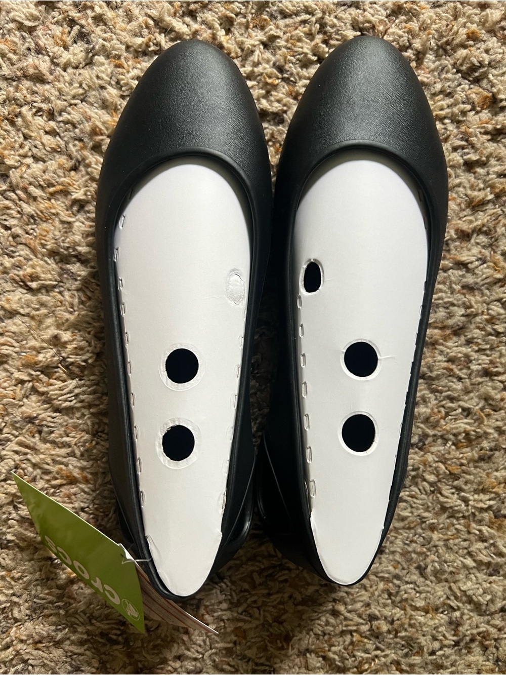 CROCS Laura Black Flats